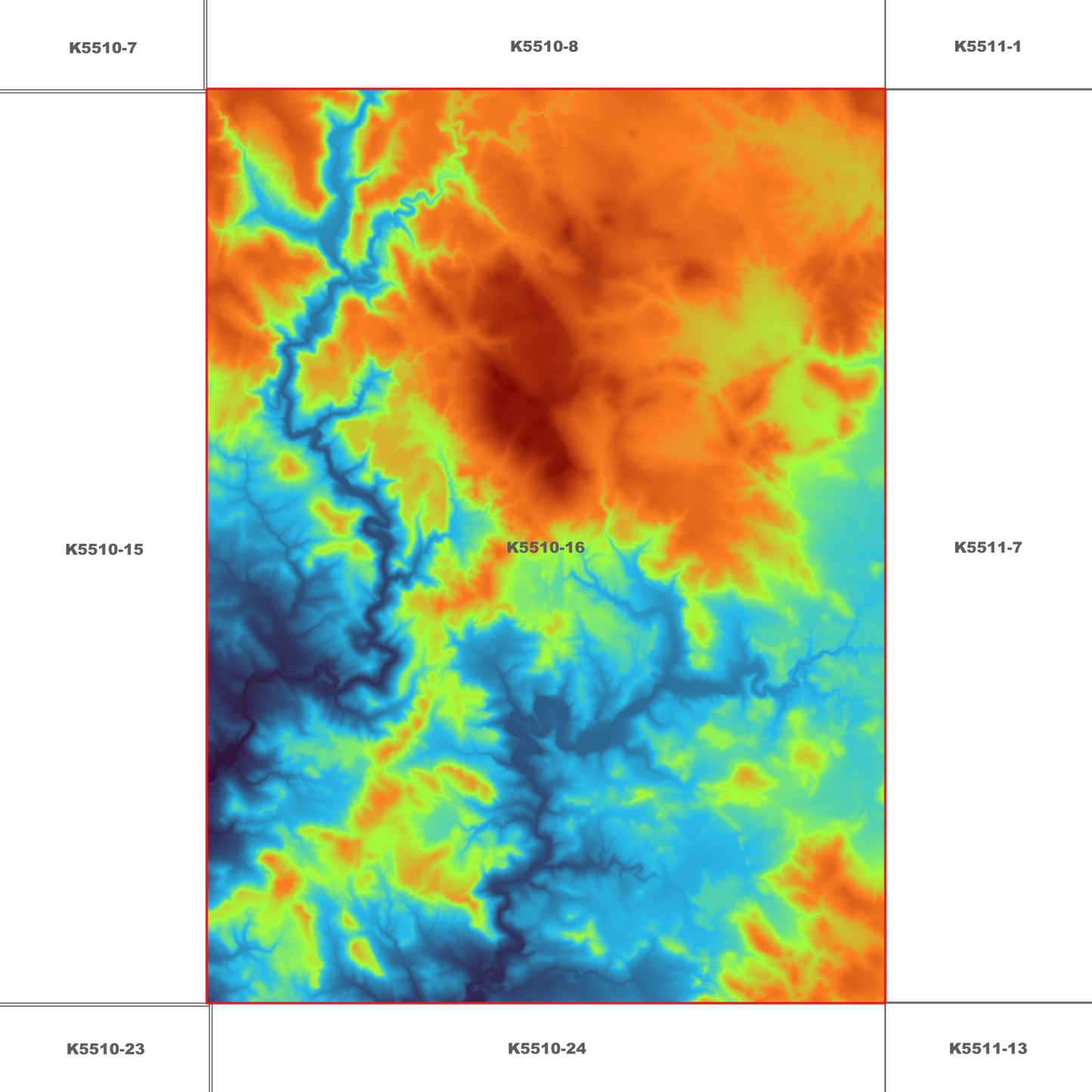 Bothwell 1m Digital Elevation Model (K5510-16)