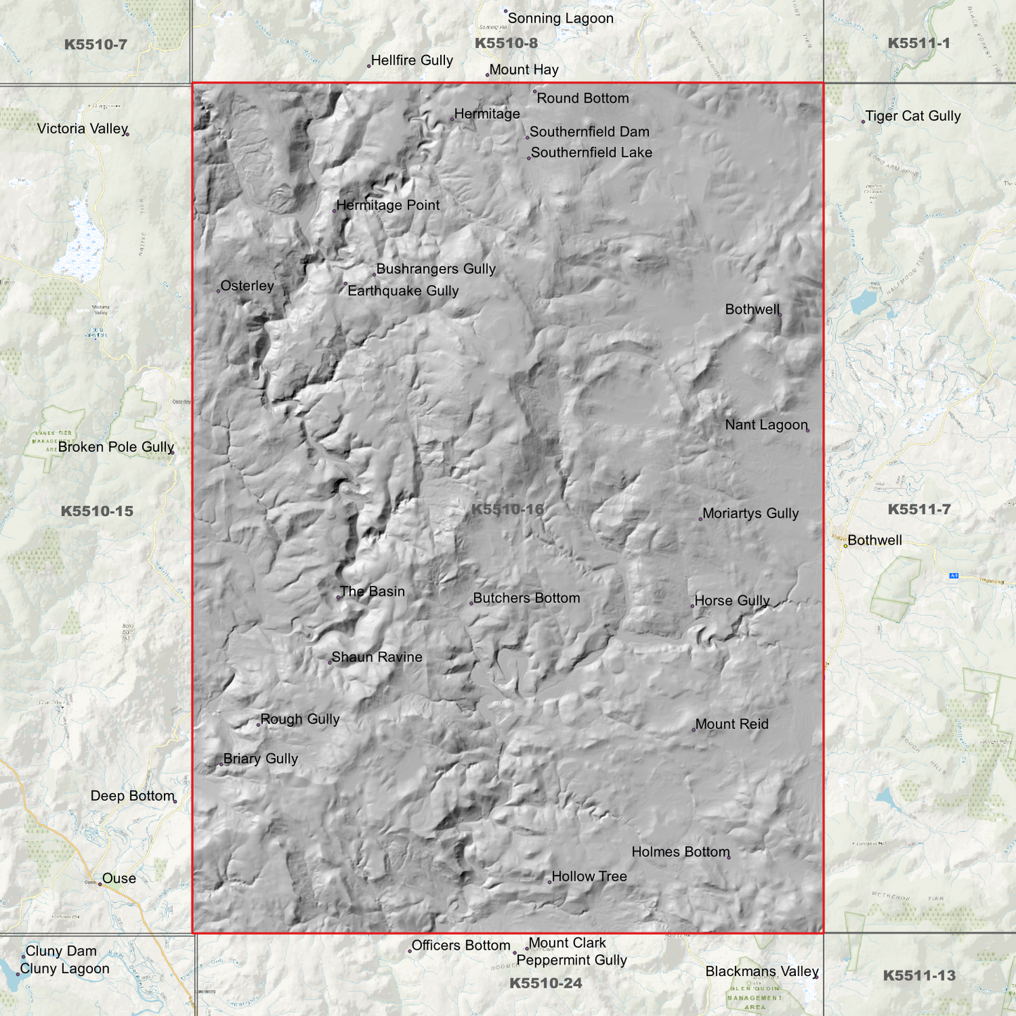 Bothwell 1m Digital Elevation Model (K5510-16)