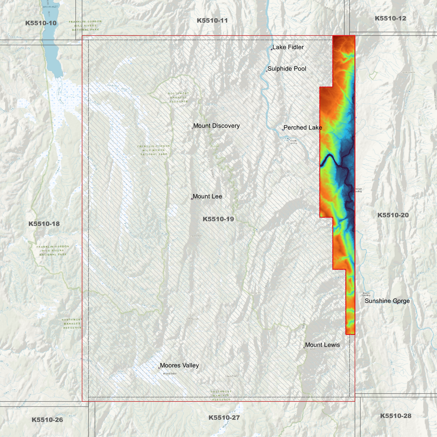 Mount Lee 1m Digital Elevation Model (K5510-19)