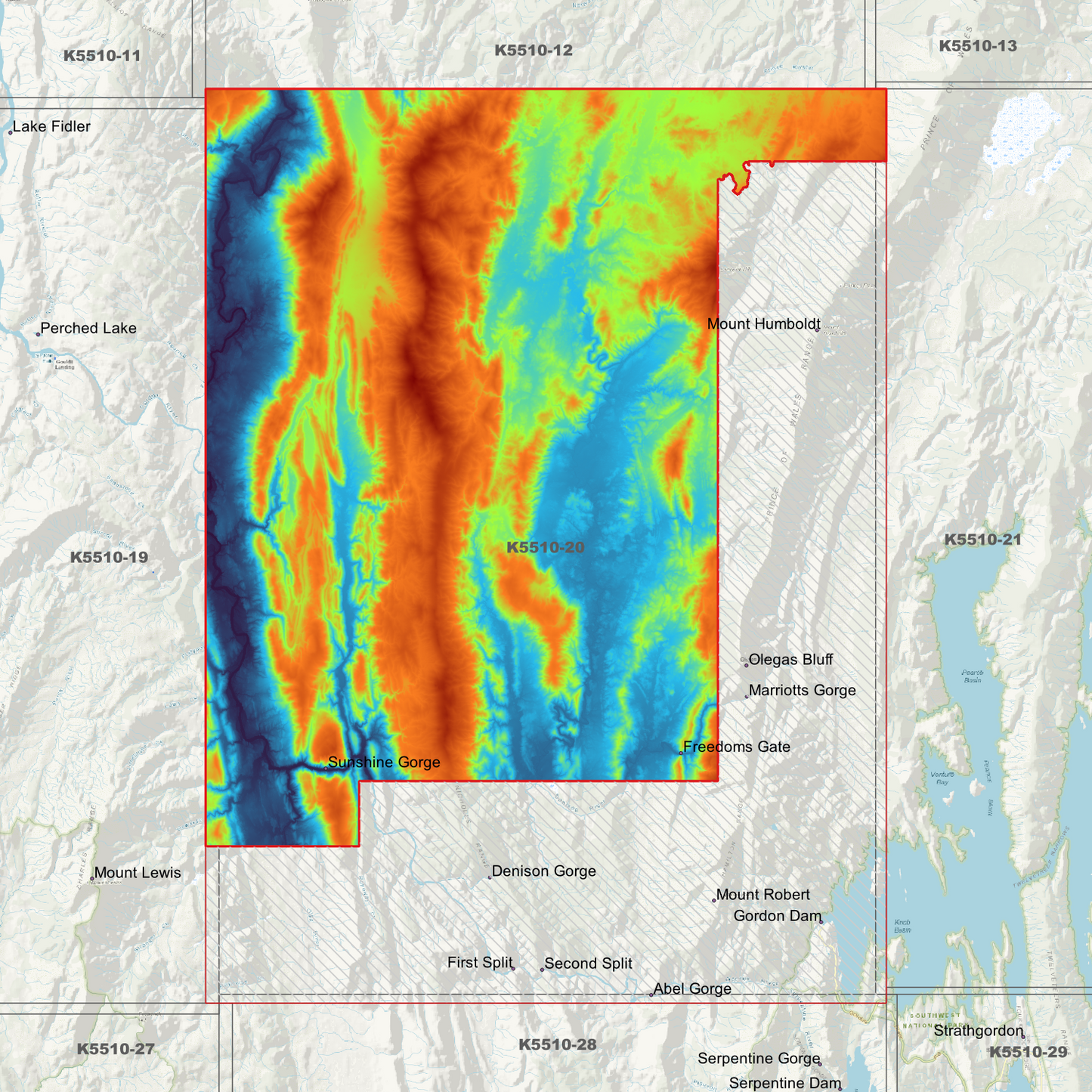 Freedoms Gate 1m Digital Elevation Model (K5510-20)