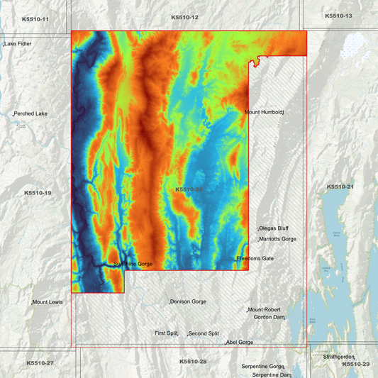 Freedoms Gate 1m Digital Elevation Model (K5510-20)