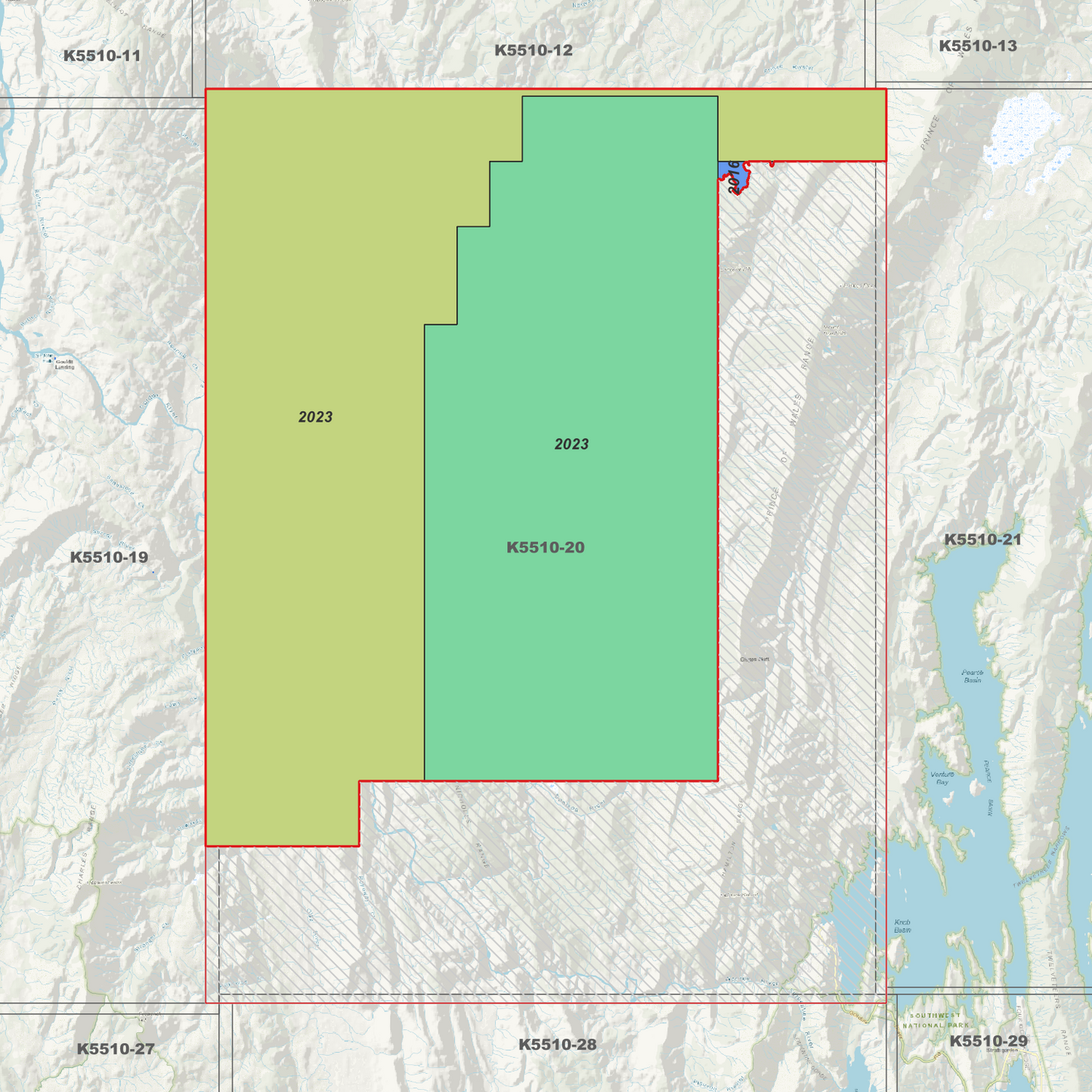 Freedoms Gate 1m Digital Elevation Model (K5510-20)