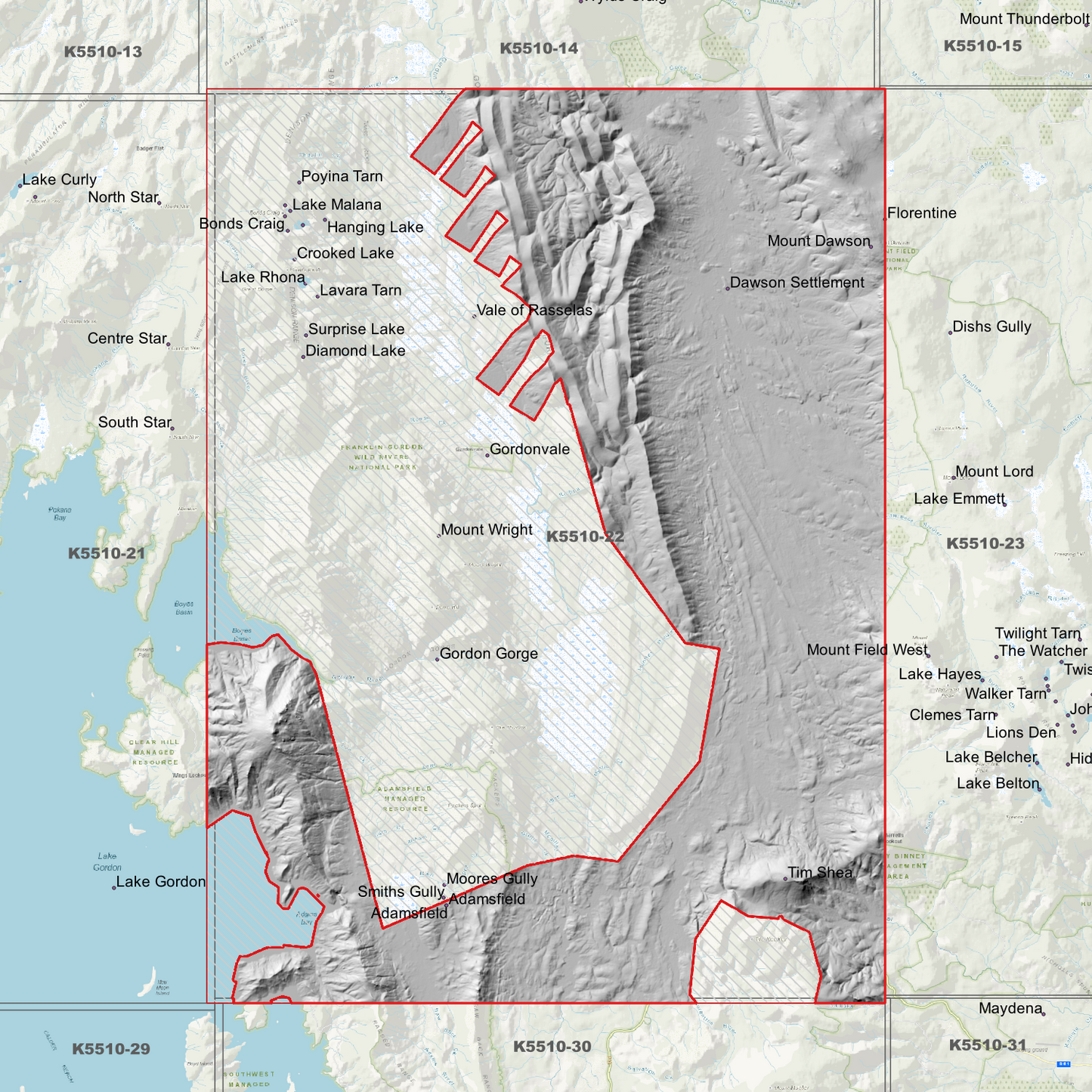 Vale of Rasselas 1m Digital Elevation Model (K5510-22)