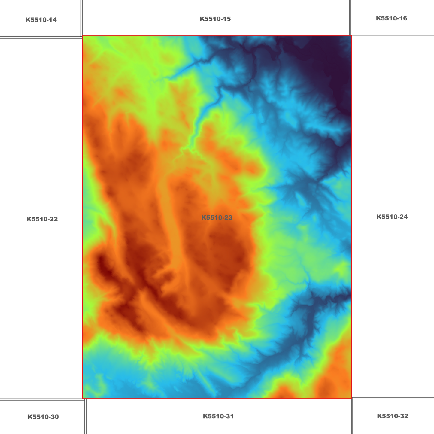 Ellendale 1m Digital Elevation Model (K5510-23)