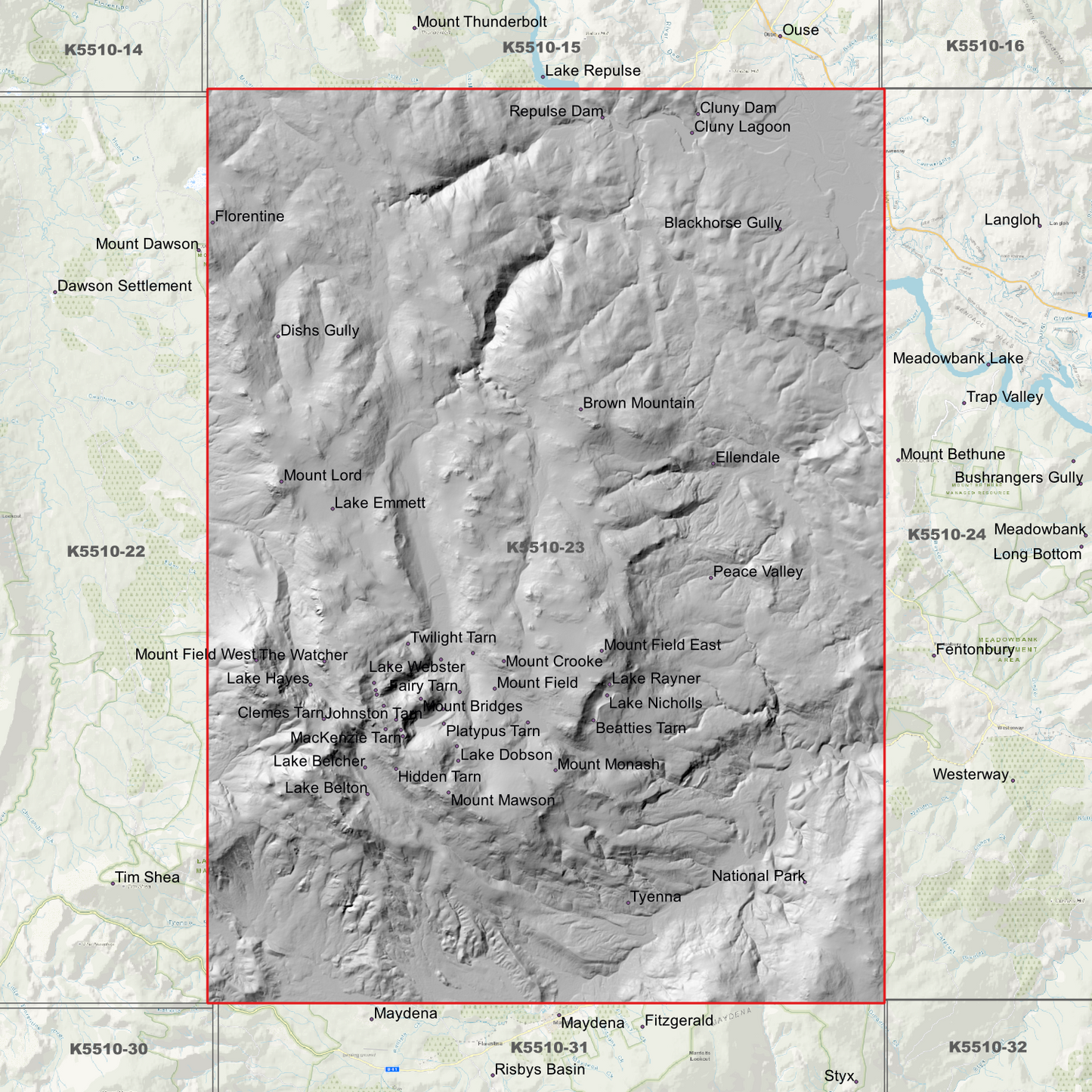 Ellendale 1m Digital Elevation Model (K5510-23)