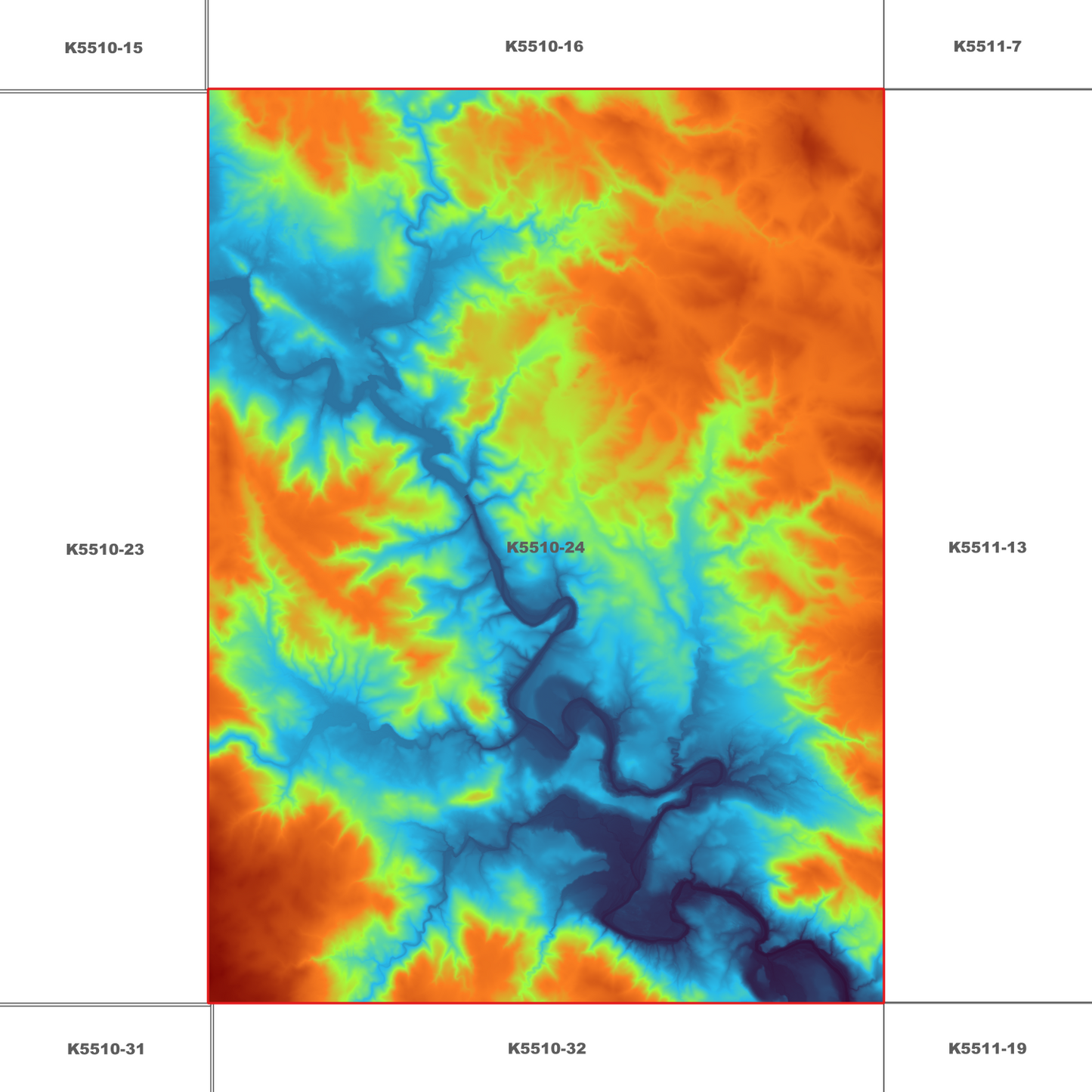 Gretna 1m Digital Elevation Model (K5510-24)