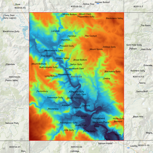 Gretna 1m Digital Elevation Model (K5510-24)
