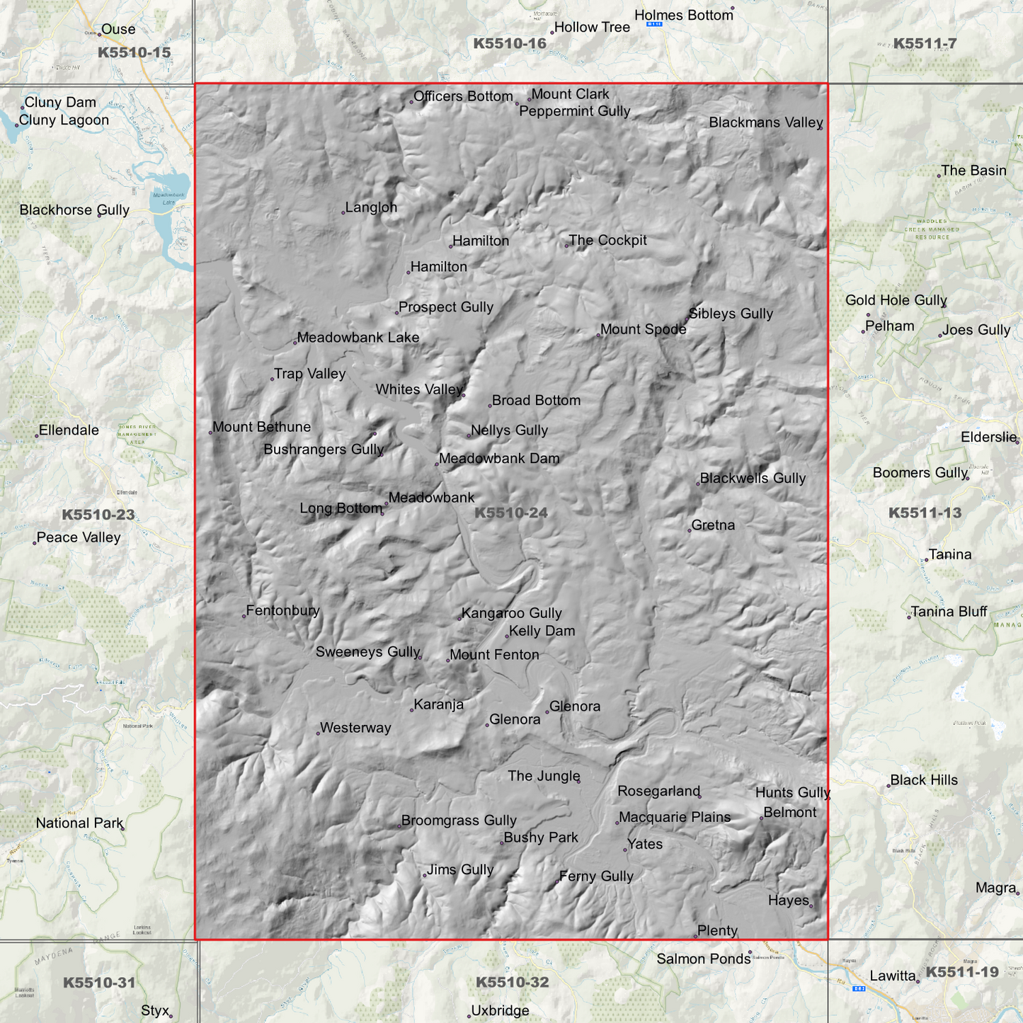 Gretna 1m Digital Elevation Model (K5510-24)