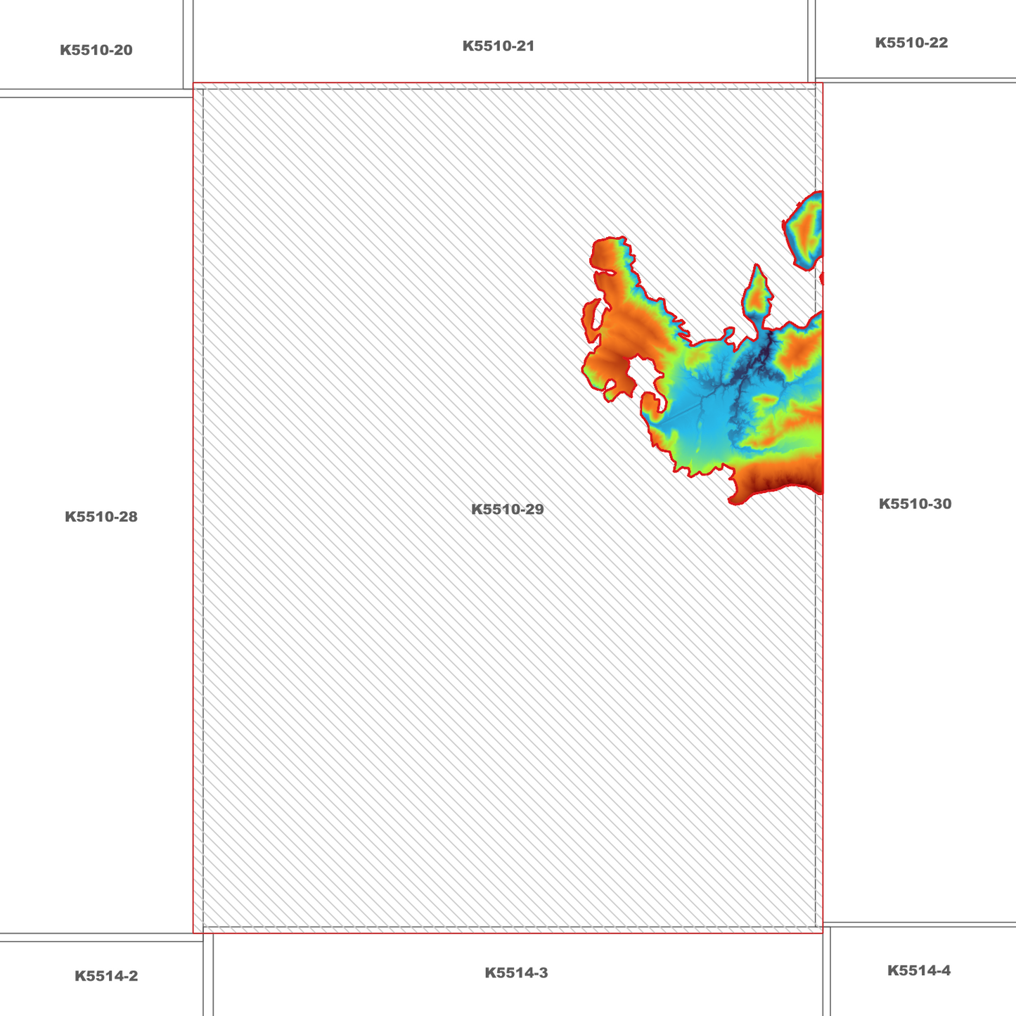 Lake Pedder 1m Digital Elevation Model (K5510-29)
