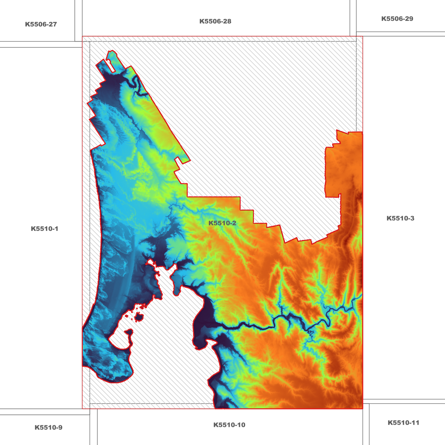 Strahan 1m Digital Elevation Model (K5510-2)