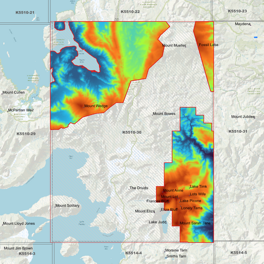 Mount Wedge 1m Digital Elevation Model (K5510-30)