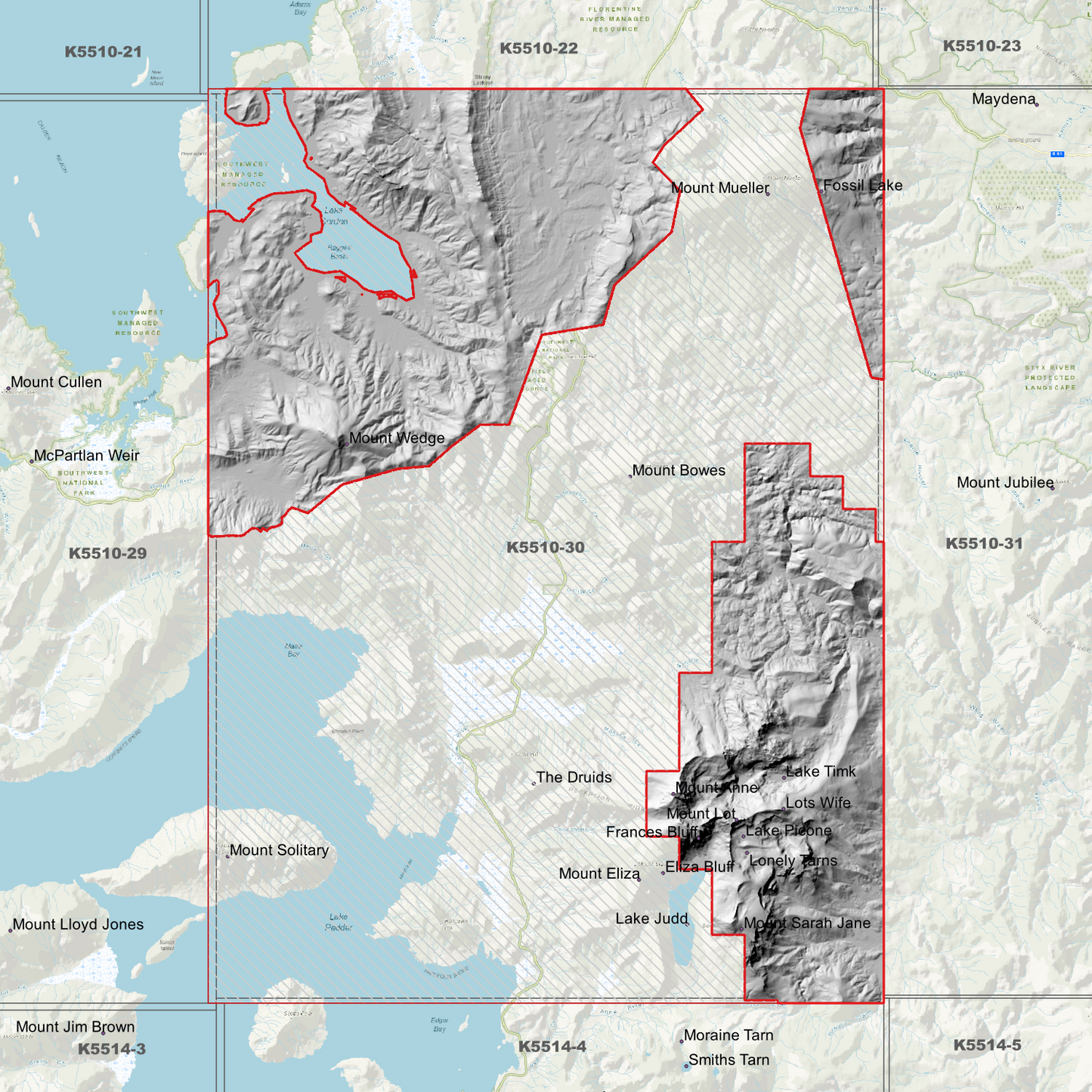 Mount Wedge 1m Digital Elevation Model (K5510-30)