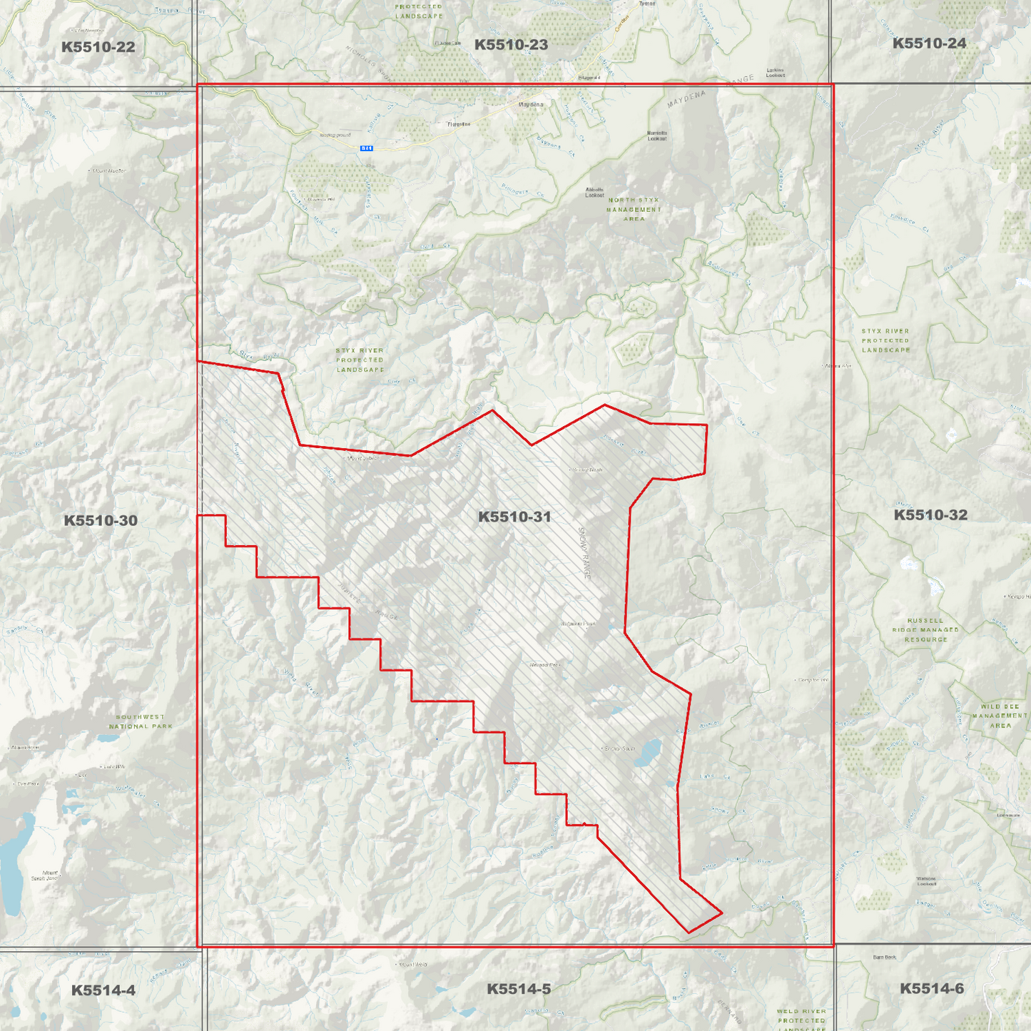 Maydena 1m Digital Elevation Model (K5510-31)