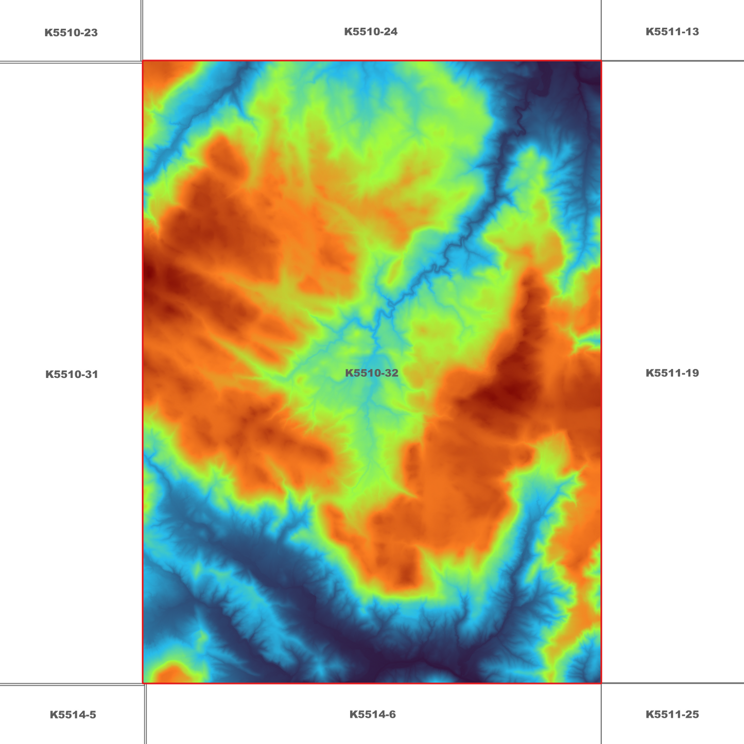 Judbury 1m Digital Elevation Model (K5510-32)