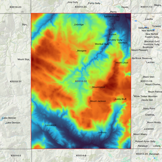Judbury 1m Digital Elevation Model (K5510-32)
