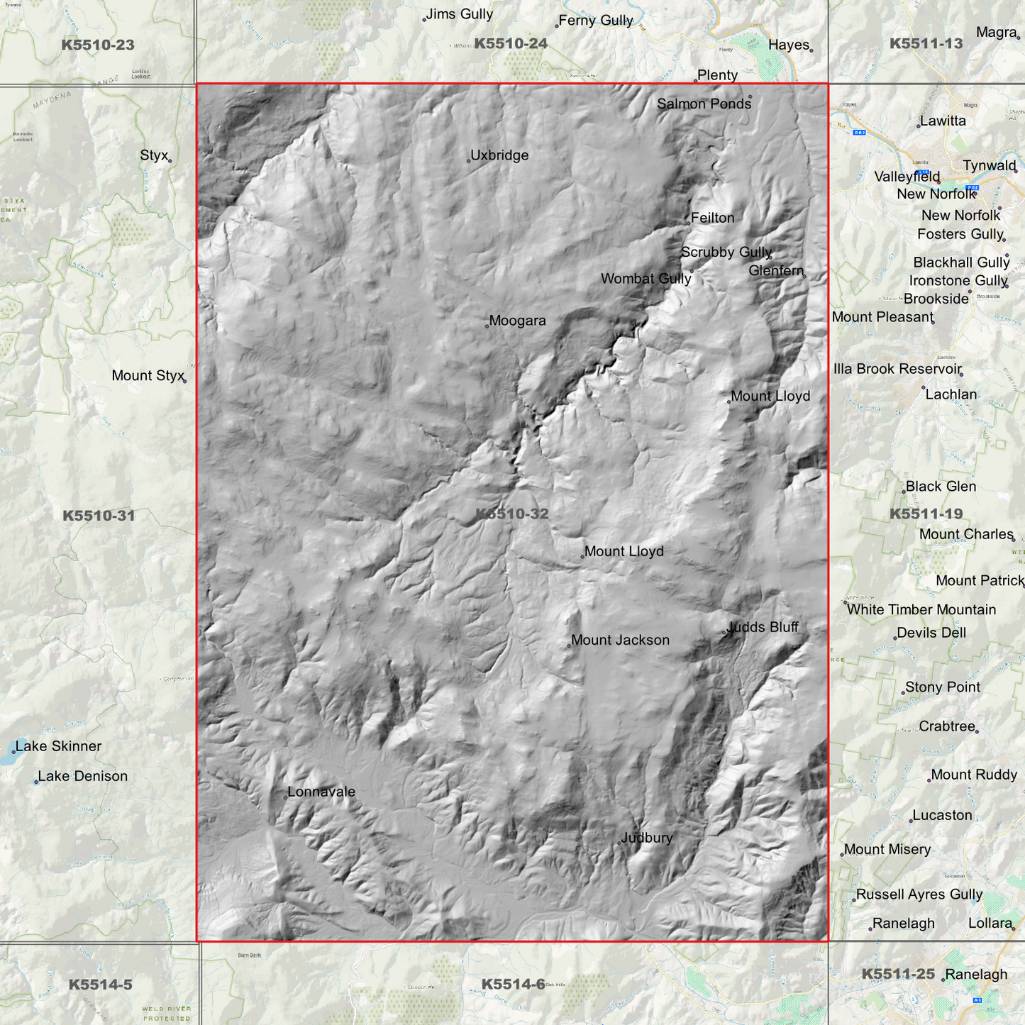 Judbury 1m Digital Elevation Model (K5510-32)