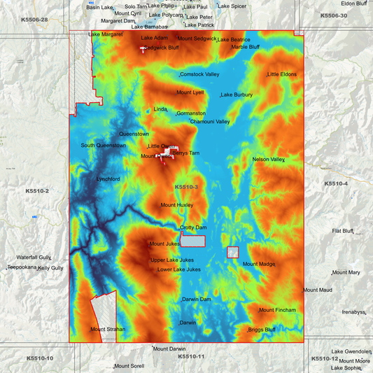 Queenstown 1m Digital Elevation Model (K5510-3)