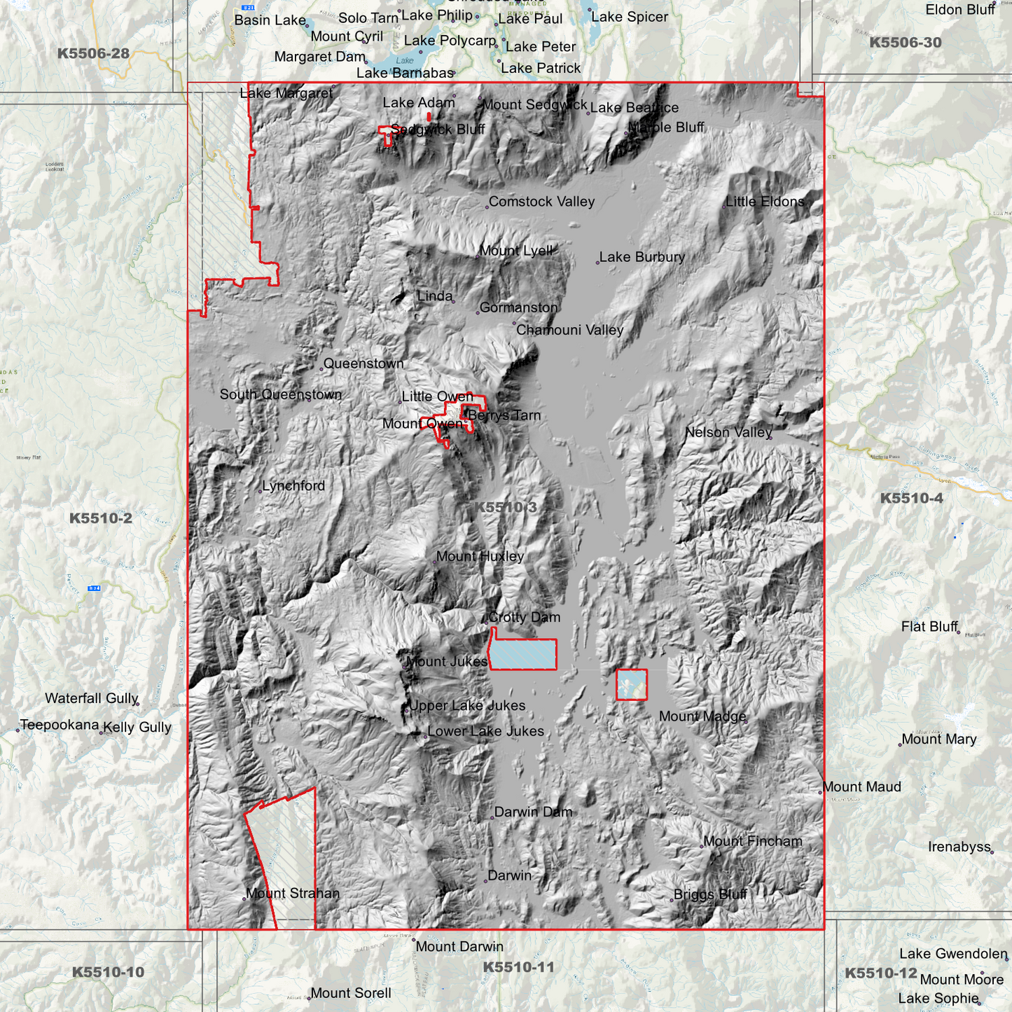 Queenstown 1m Digital Elevation Model (K5510-3)
