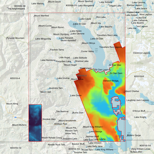 Lake St Clair 1m Digital Elevation Model (K5510-5)