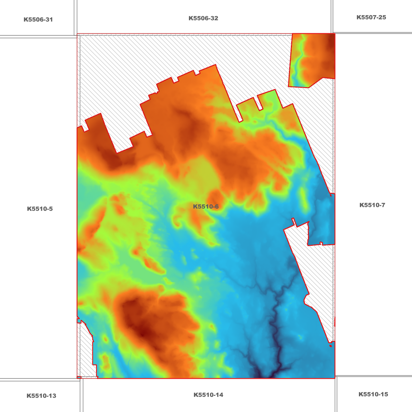 Bronte Park 1m Digital Elevation Model (K5510-6)