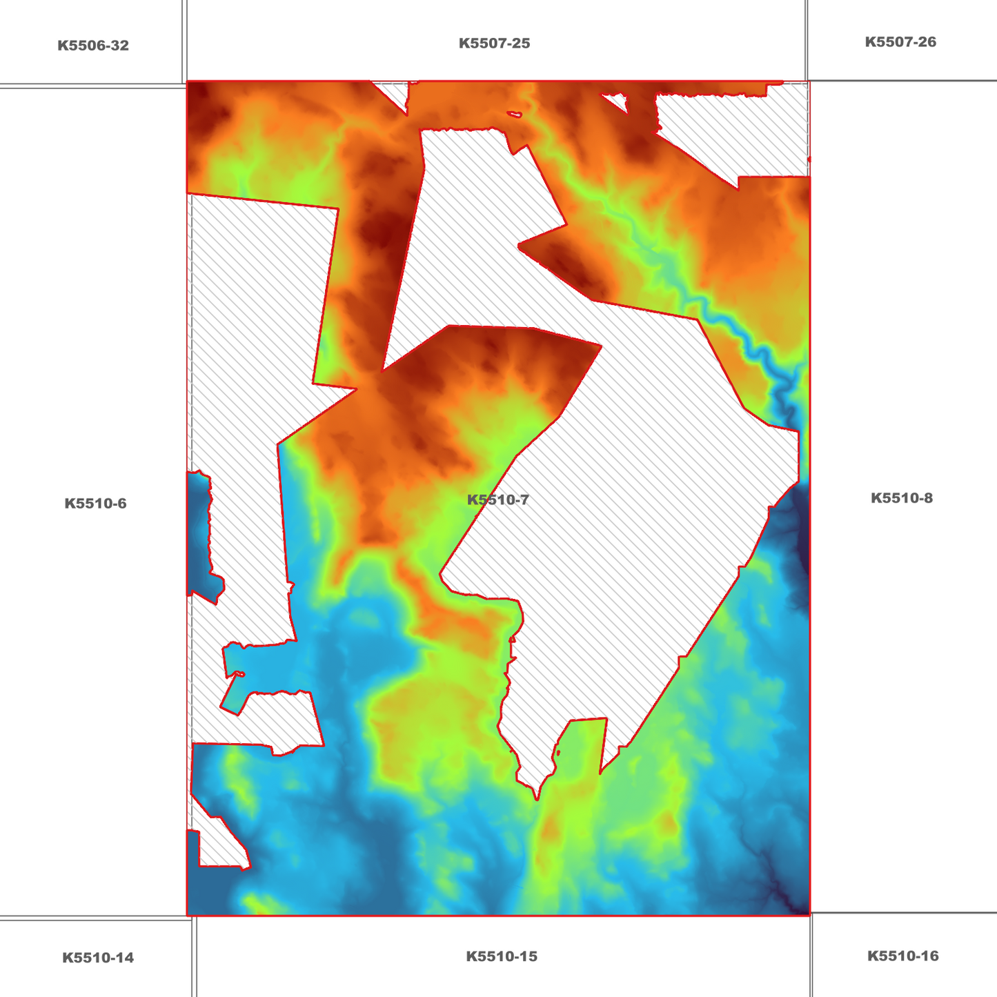 Lake Echo 1m Digital Elevation Model (K5510-7)