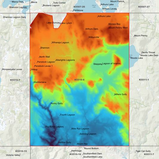 Allwrights 1m Digital Elevation Model (K5510-8)