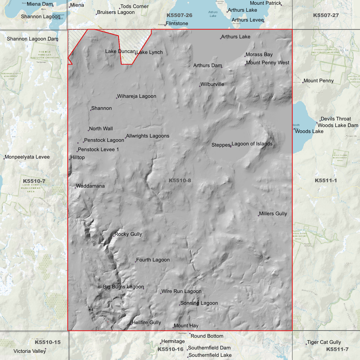 Allwrights 1m Digital Elevation Model (K5510-8)