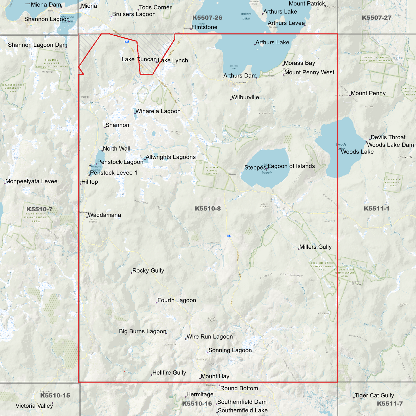 Allwrights 1m Digital Elevation Model (K5510-8)