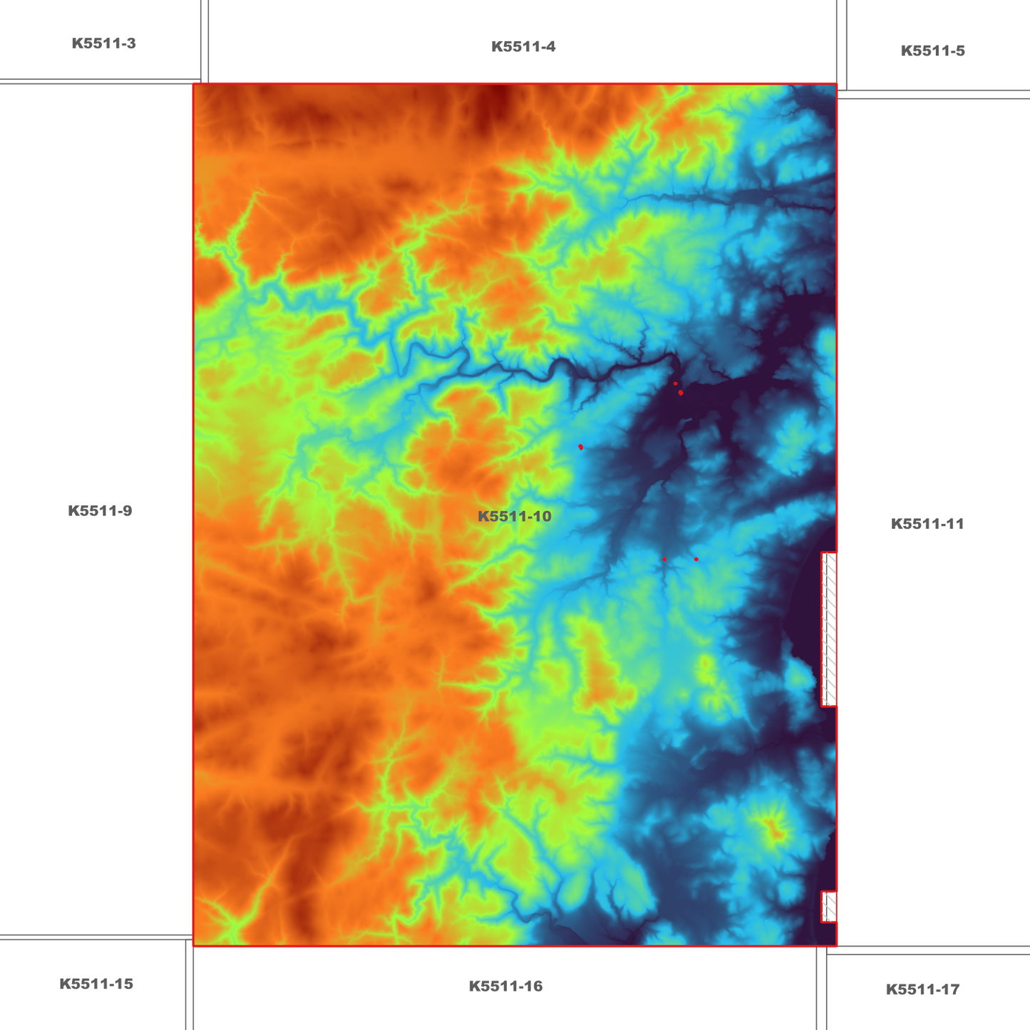 Swanport 1m Digital Elevation Model (K5511-10)