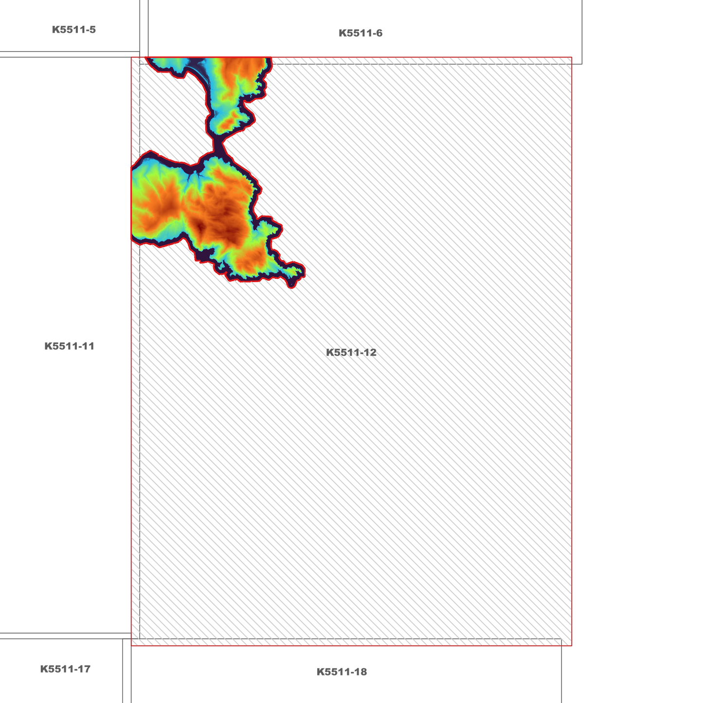 Freycinet Schouten 1m Digital Elevation Model (K5511-12)