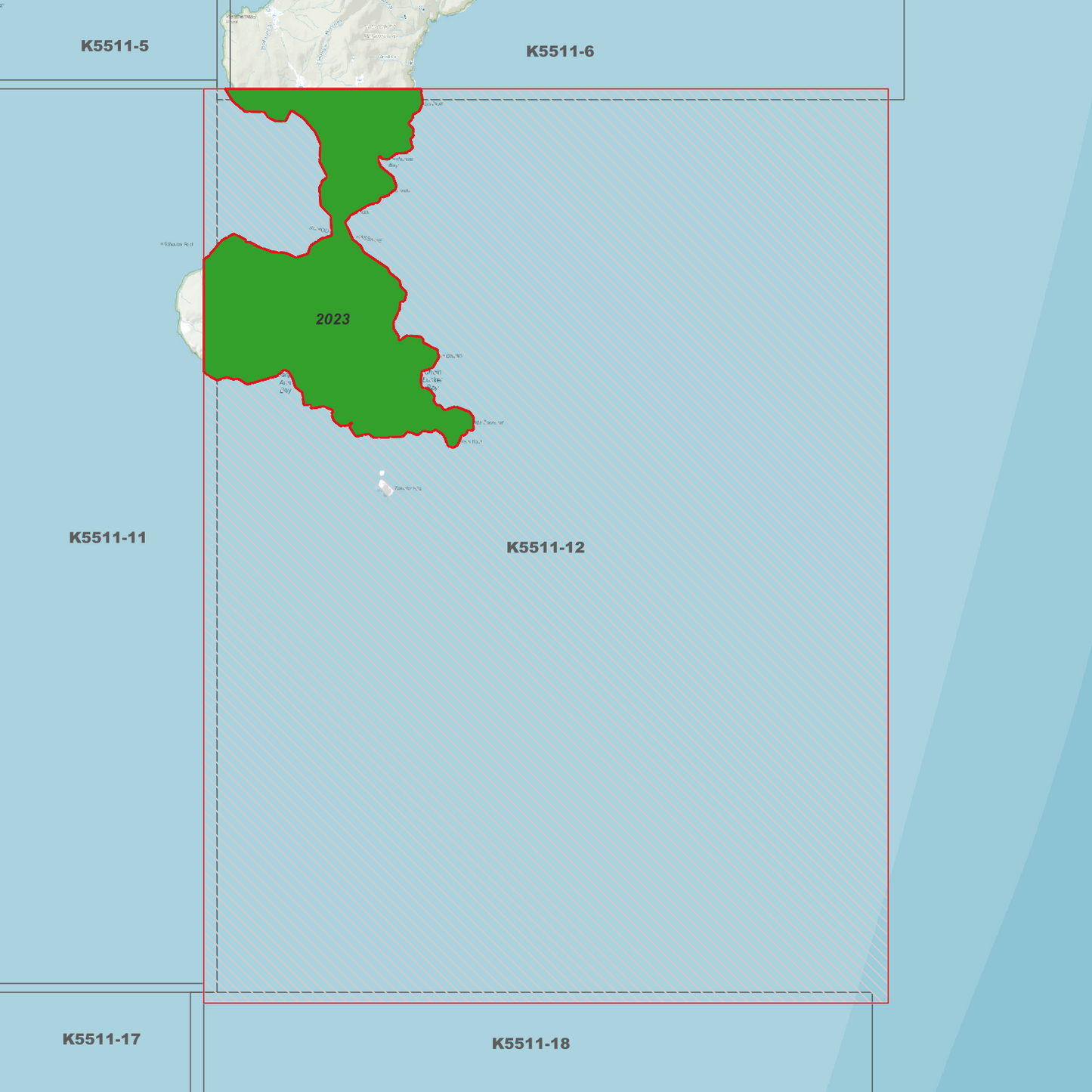Freycinet Schouten 1m Digital Elevation Model (K5511-12)