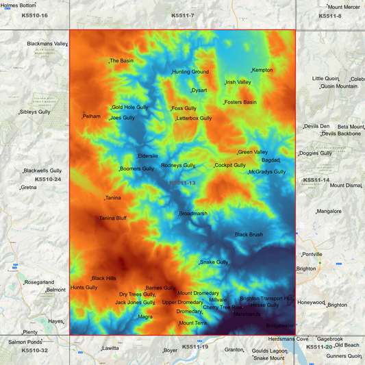 Kempton 1m Digital Elevation Model (K5511-13)
