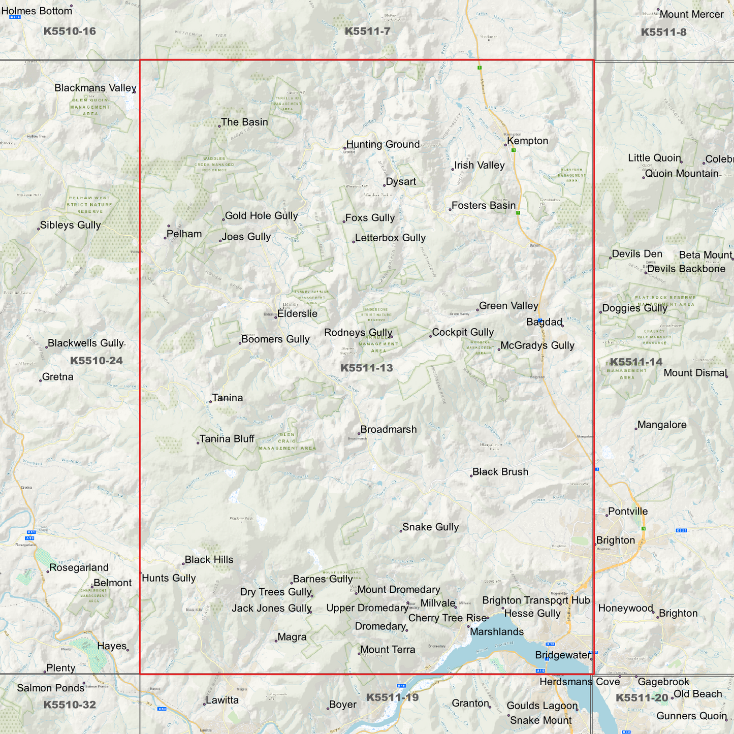 Kempton 1m Digital Elevation Model (K5511-13)