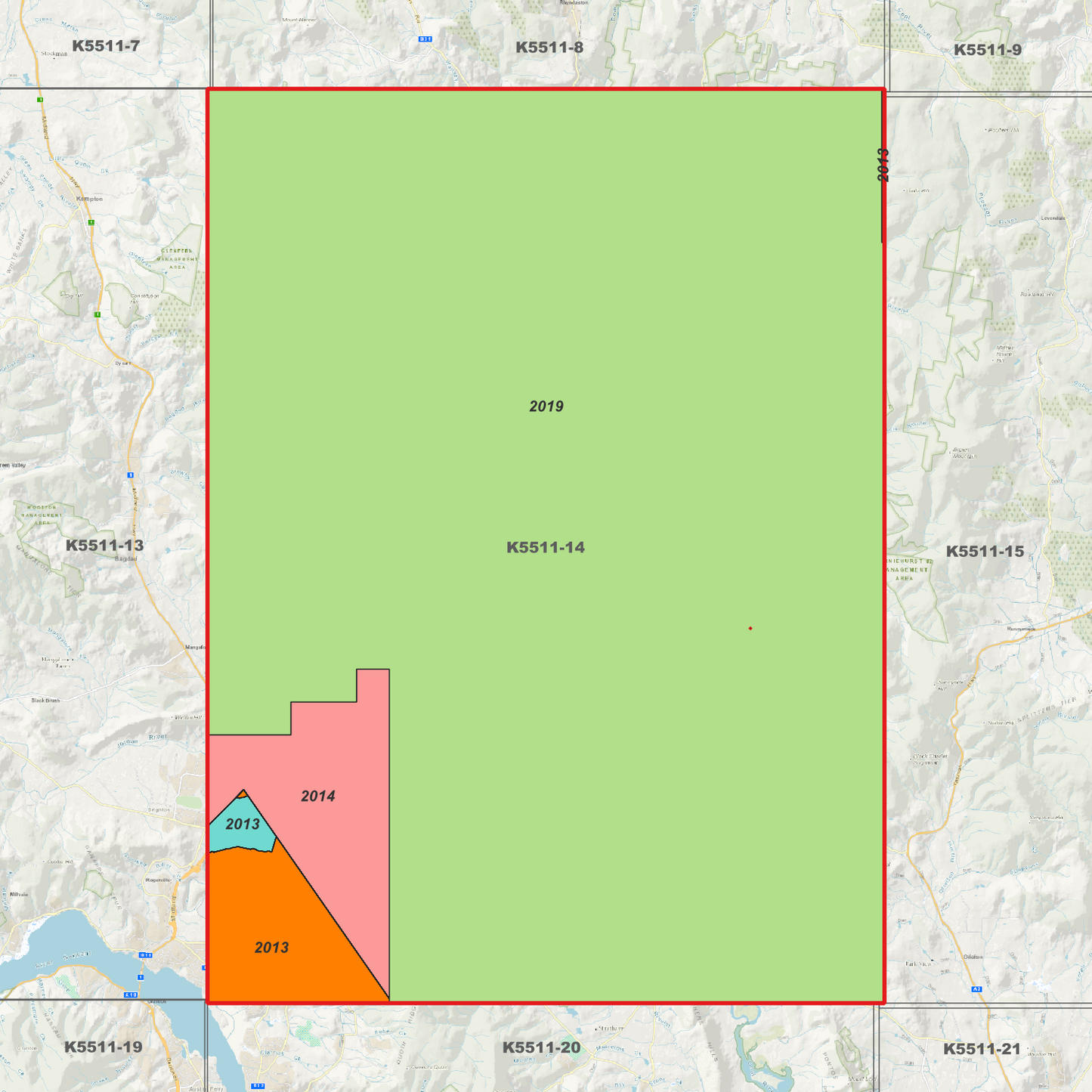 Richmond 1m Digital Elevation Model (K5511-14)