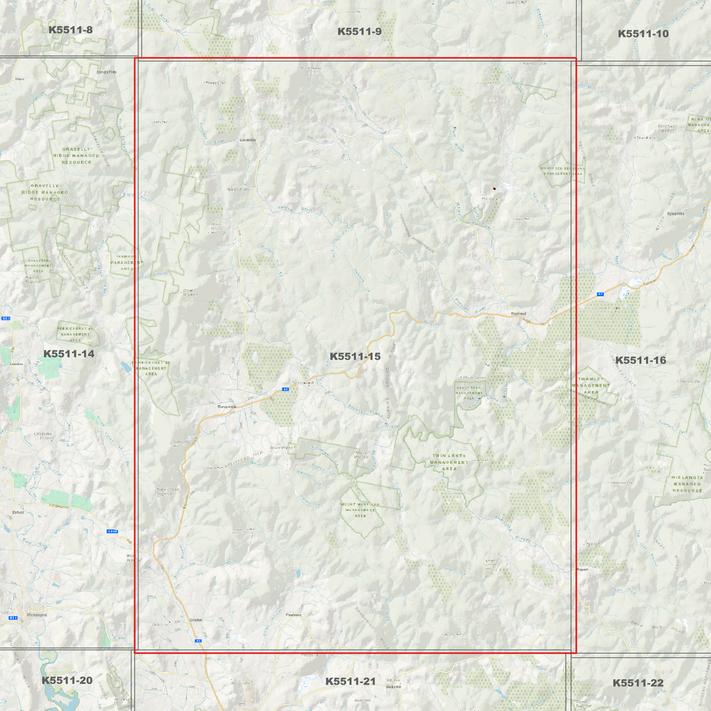 Buckland 1m Digital Elevation Model (K5511-15)