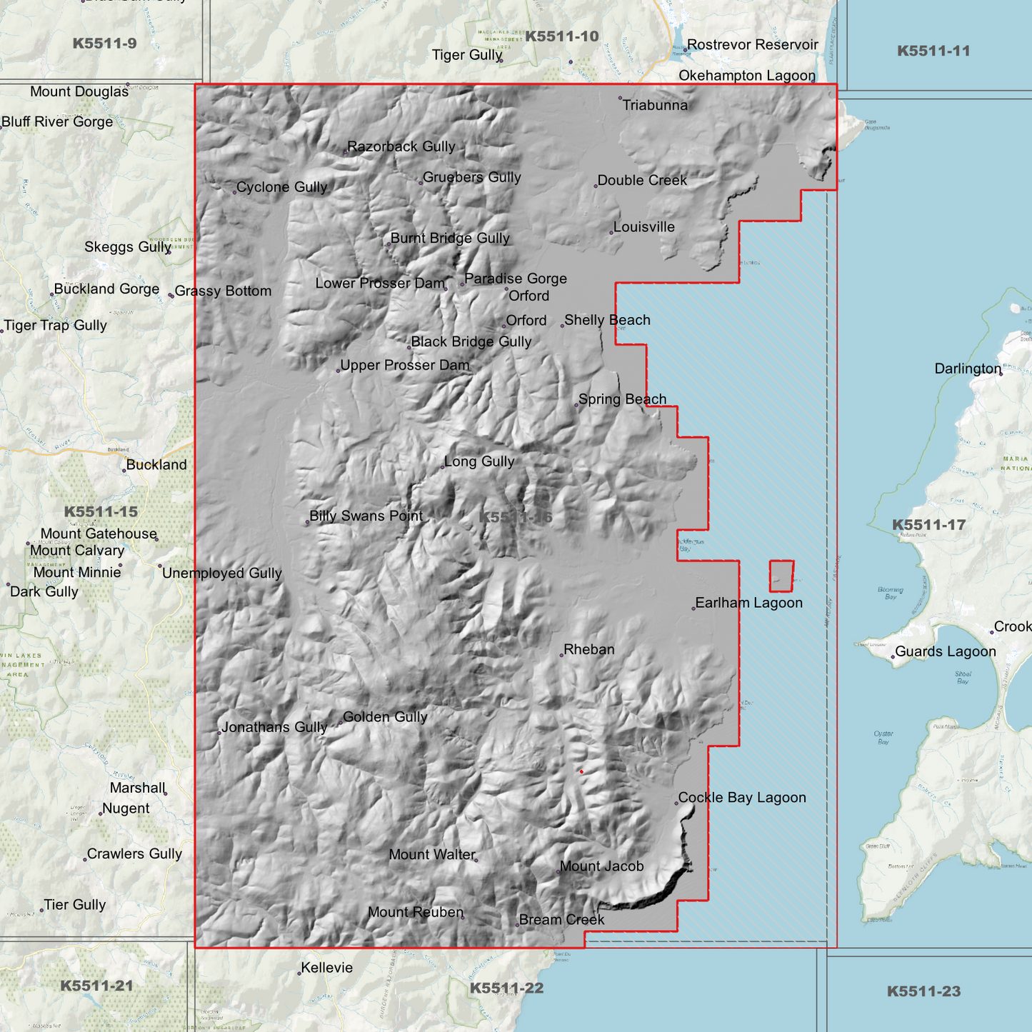 Orford 1m Digital Elevation Model (K5511-16)