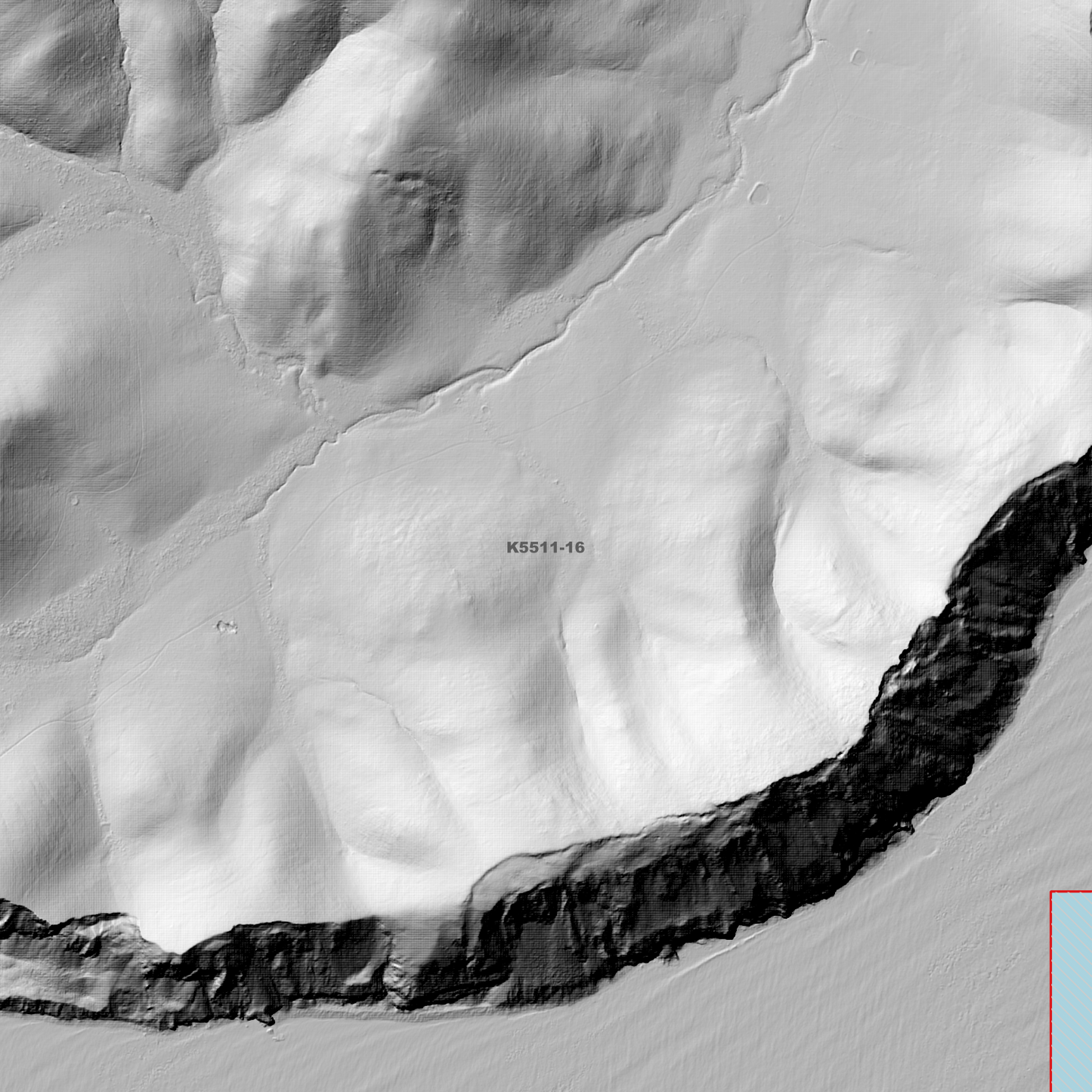 Orford 1m Digital Elevation Model (K5511-16)