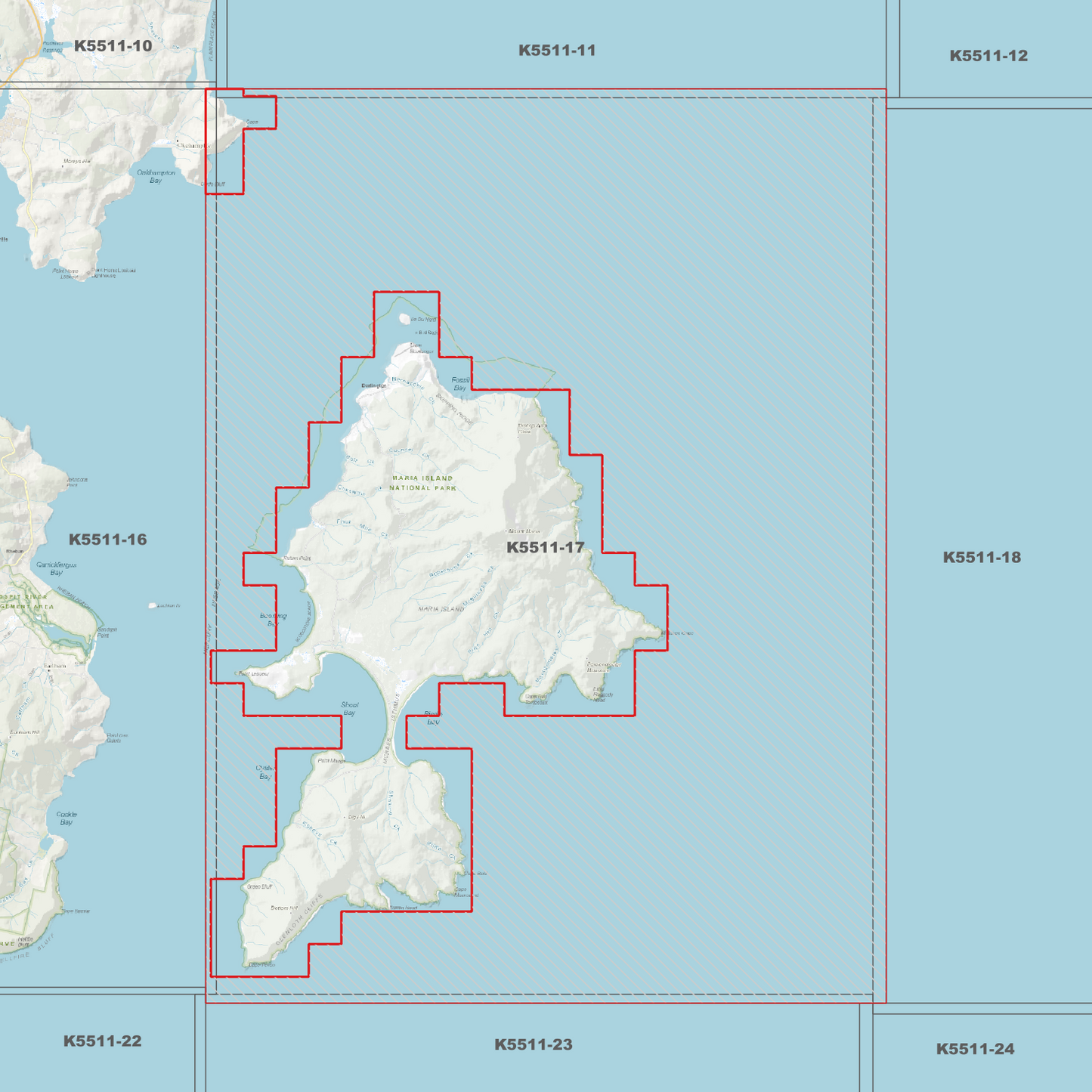 Maria Island 1m Digital Elevation Model (K5511-17)