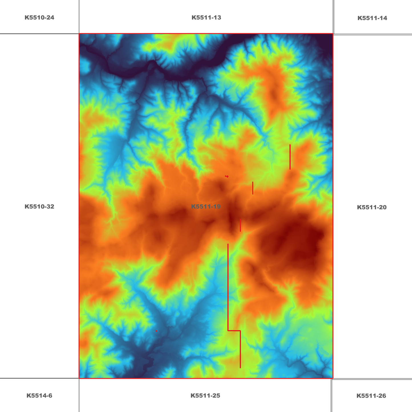 New Norfolk 1m Digital Elevation Model (K5511-19)