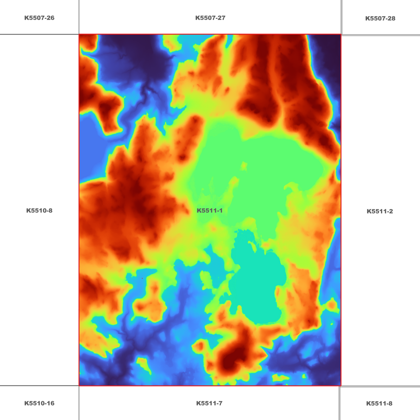 Lake Sorell 1m Digital Elevation Model (K5511-1)