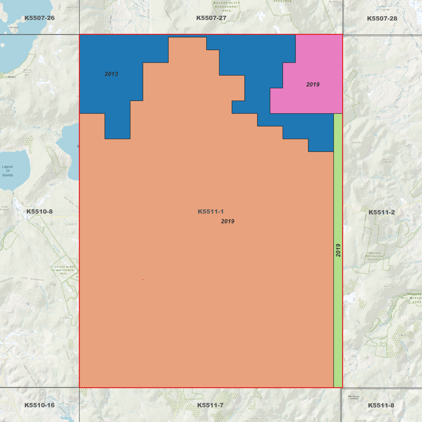 Lake Sorell 1m Digital Elevation Model (K5511-1)