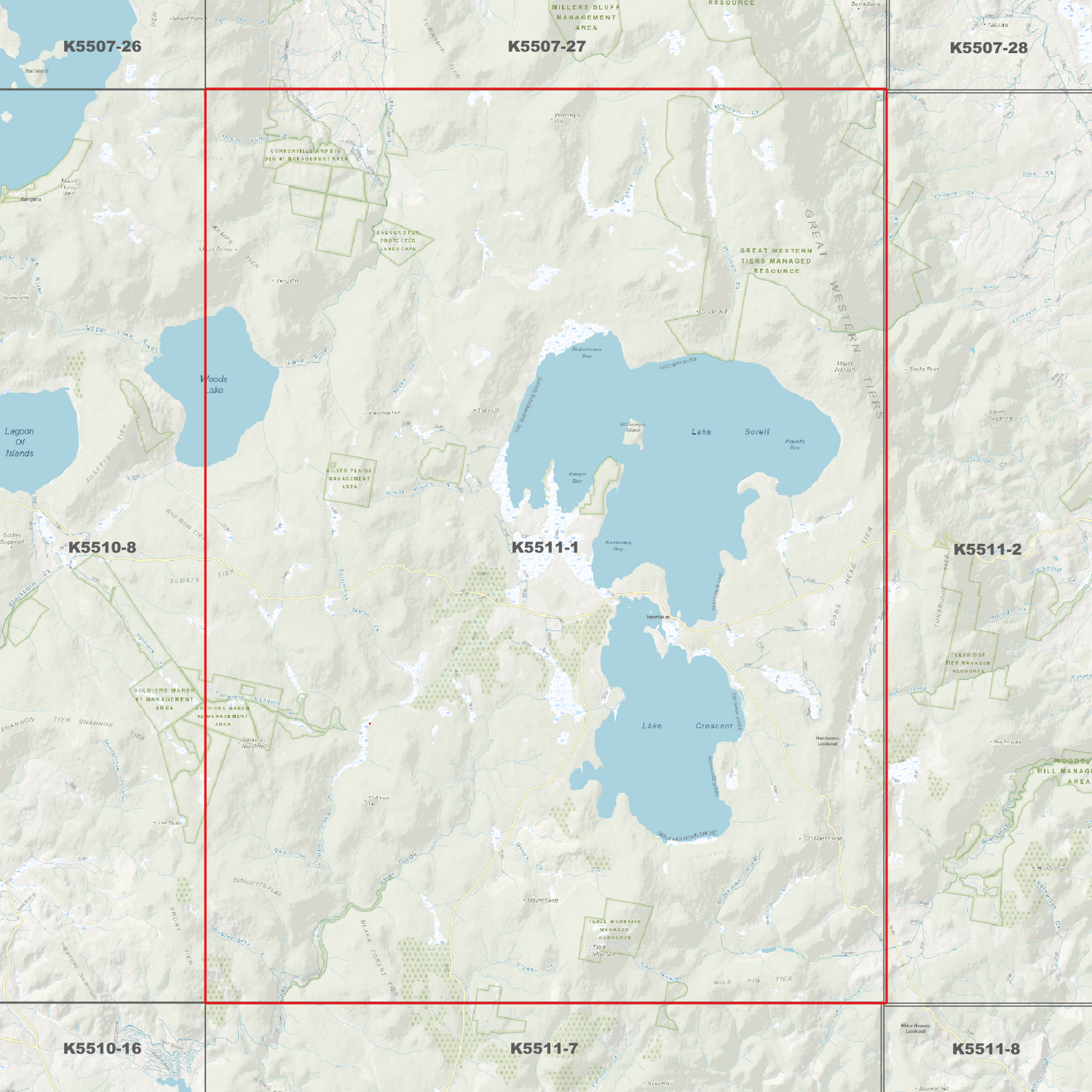 Lake Sorell 1m Digital Elevation Model (K5511-1)