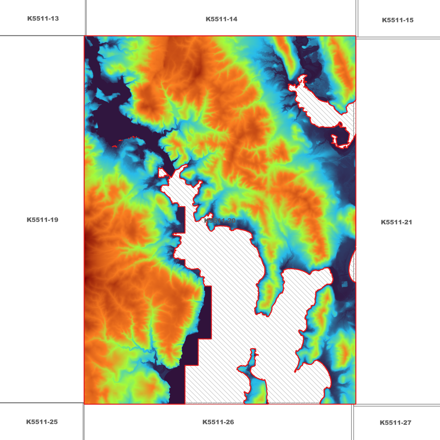 Hobart 1m Digital Elevation Model (K5511-20)