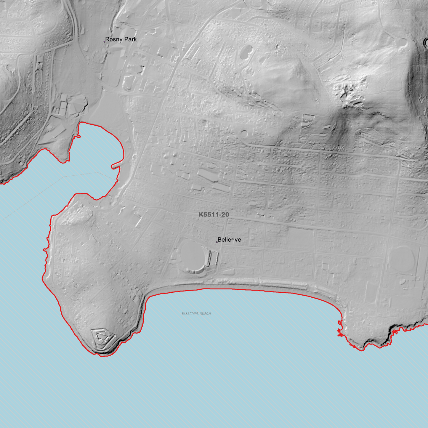 Hobart 1m Digital Elevation Model (K5511-20)