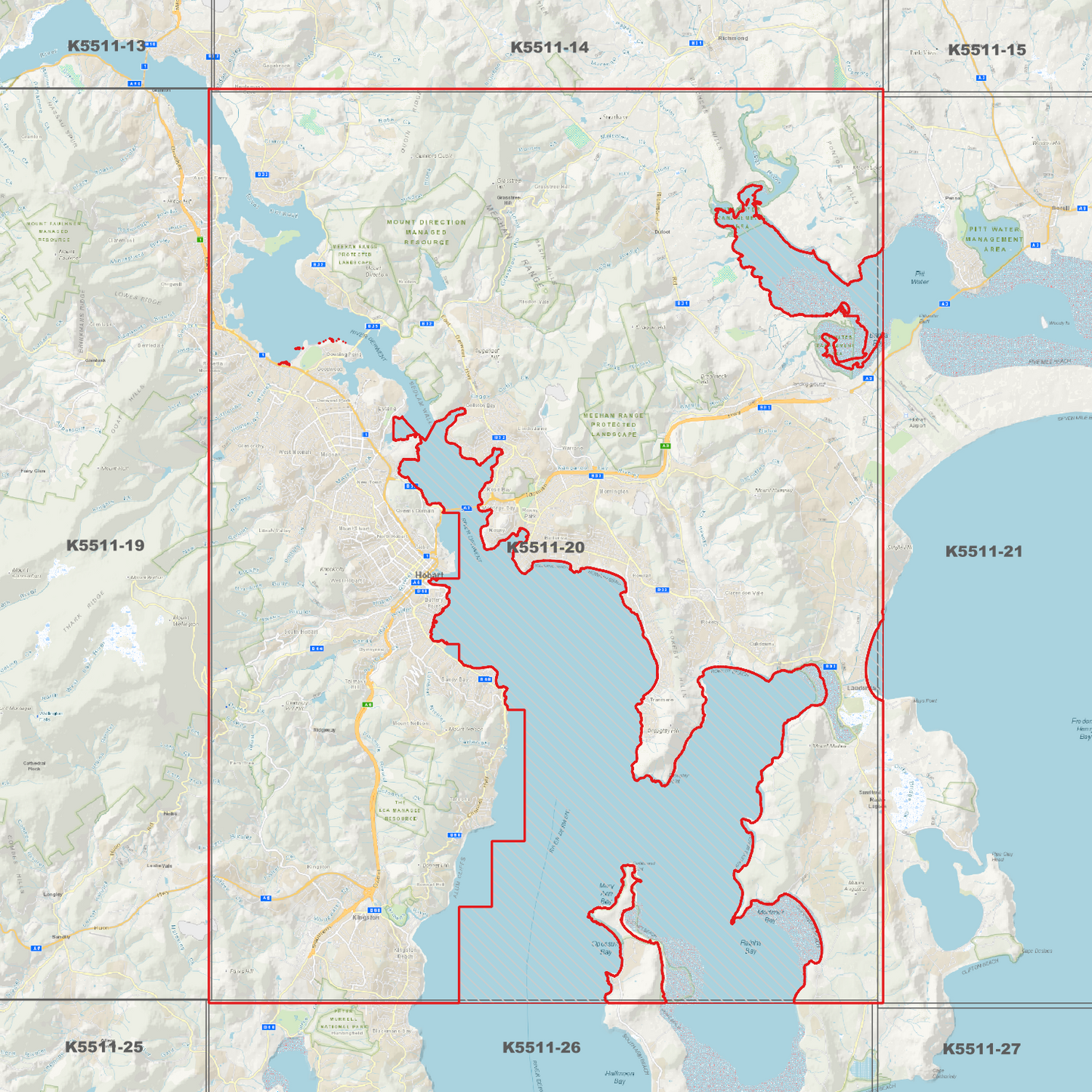 Hobart 1m Digital Elevation Model (K5511-20)