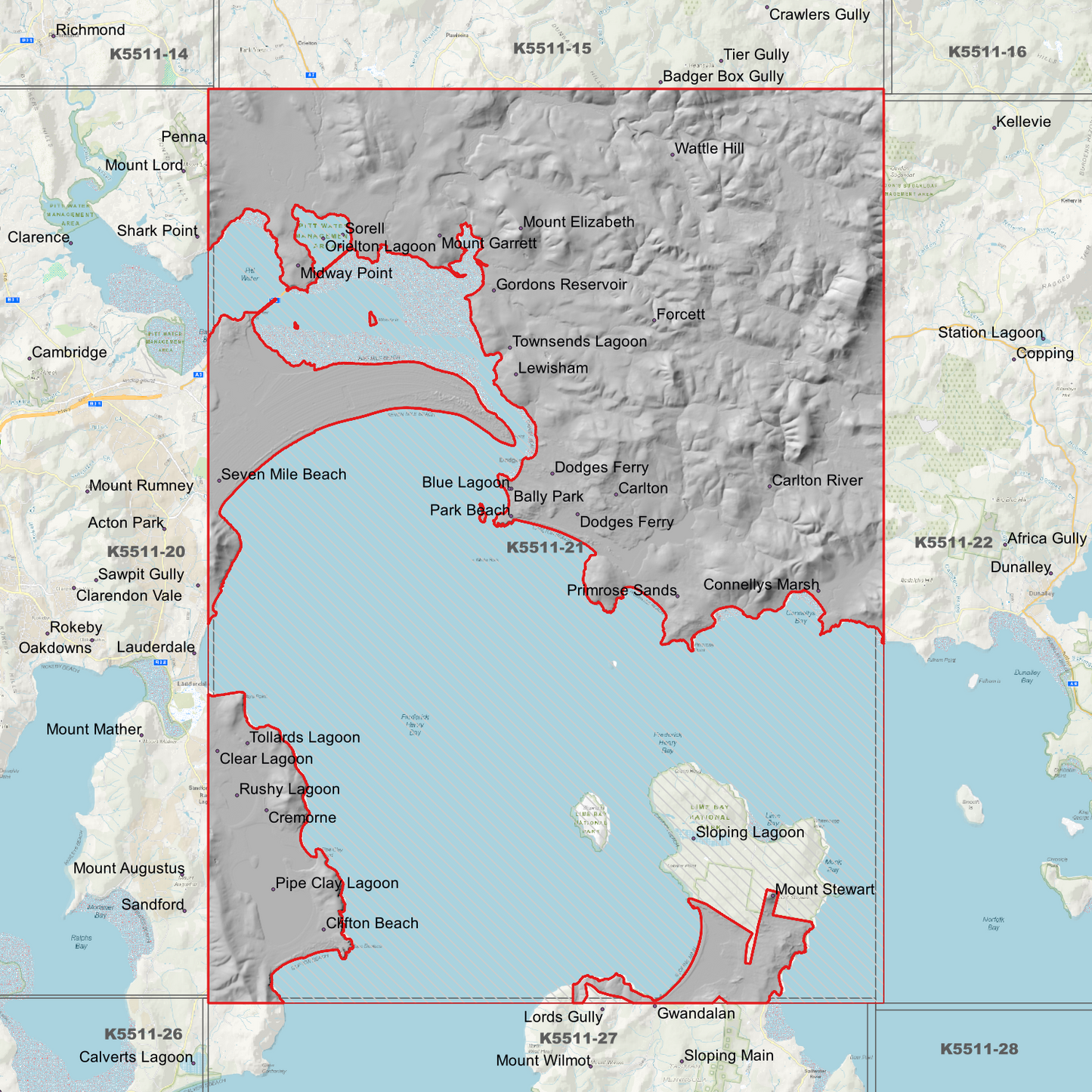 Sorell 1m Digital Elevation Model (K5511-21)