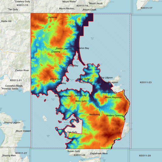 Dunalley 1m Digital Elevation Model (K5511-22)
