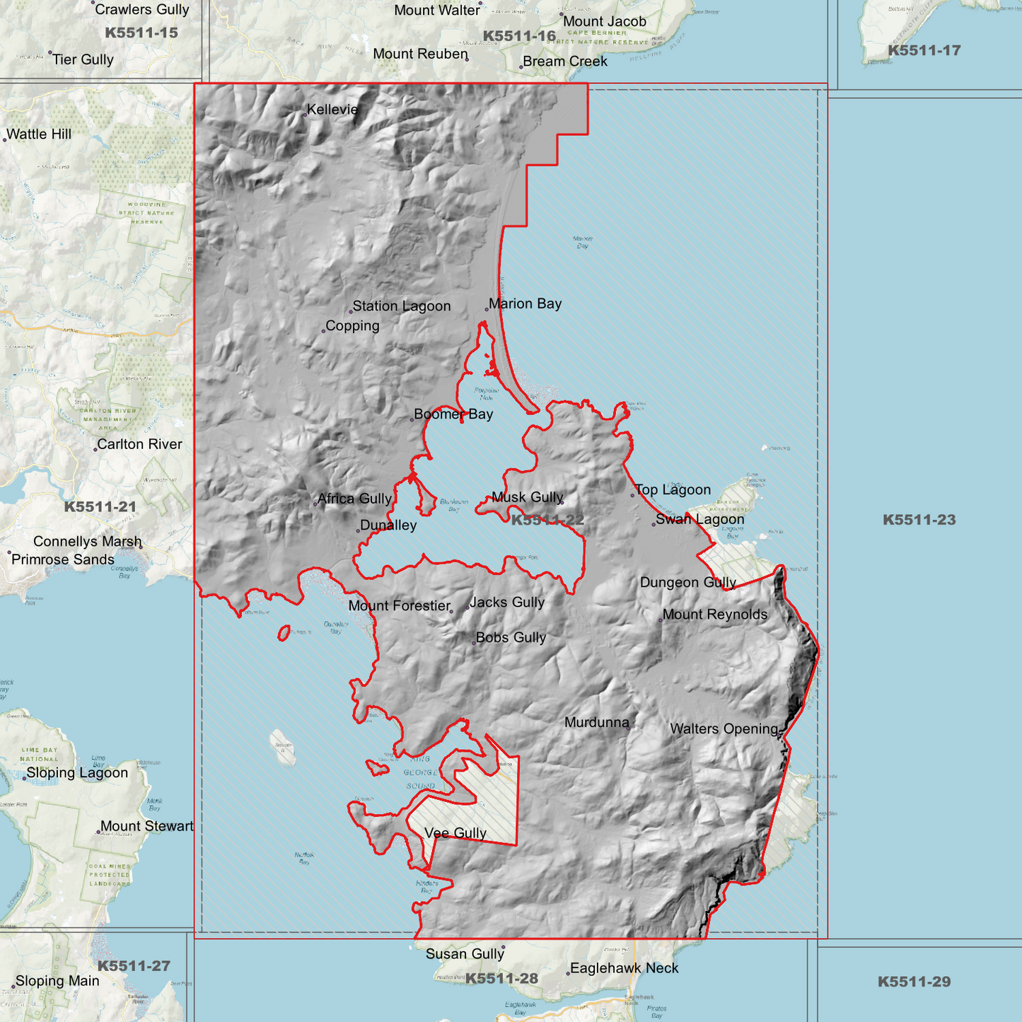 Dunalley 1m Digital Elevation Model (K5511-22)