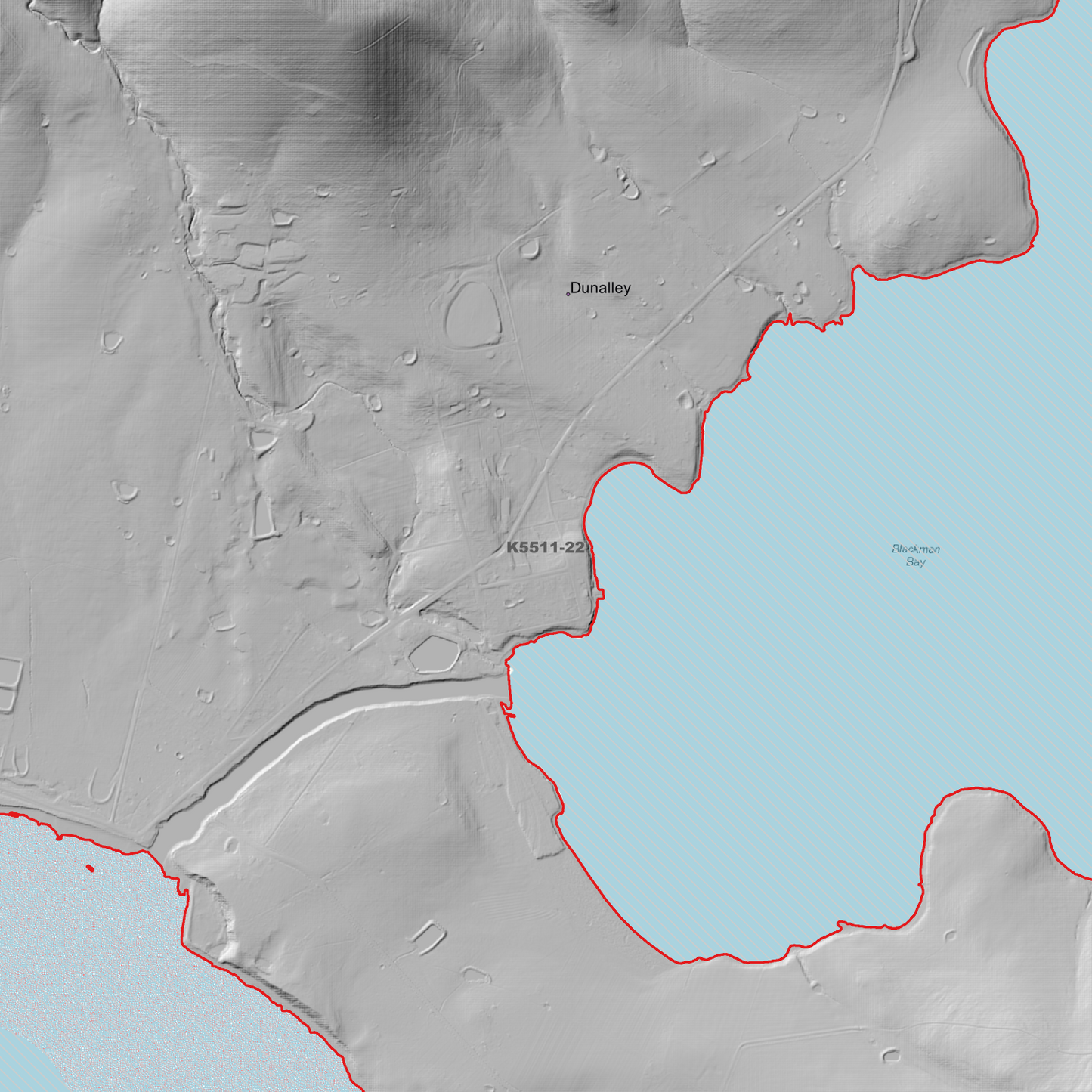 Dunalley 1m Digital Elevation Model (K5511-22)