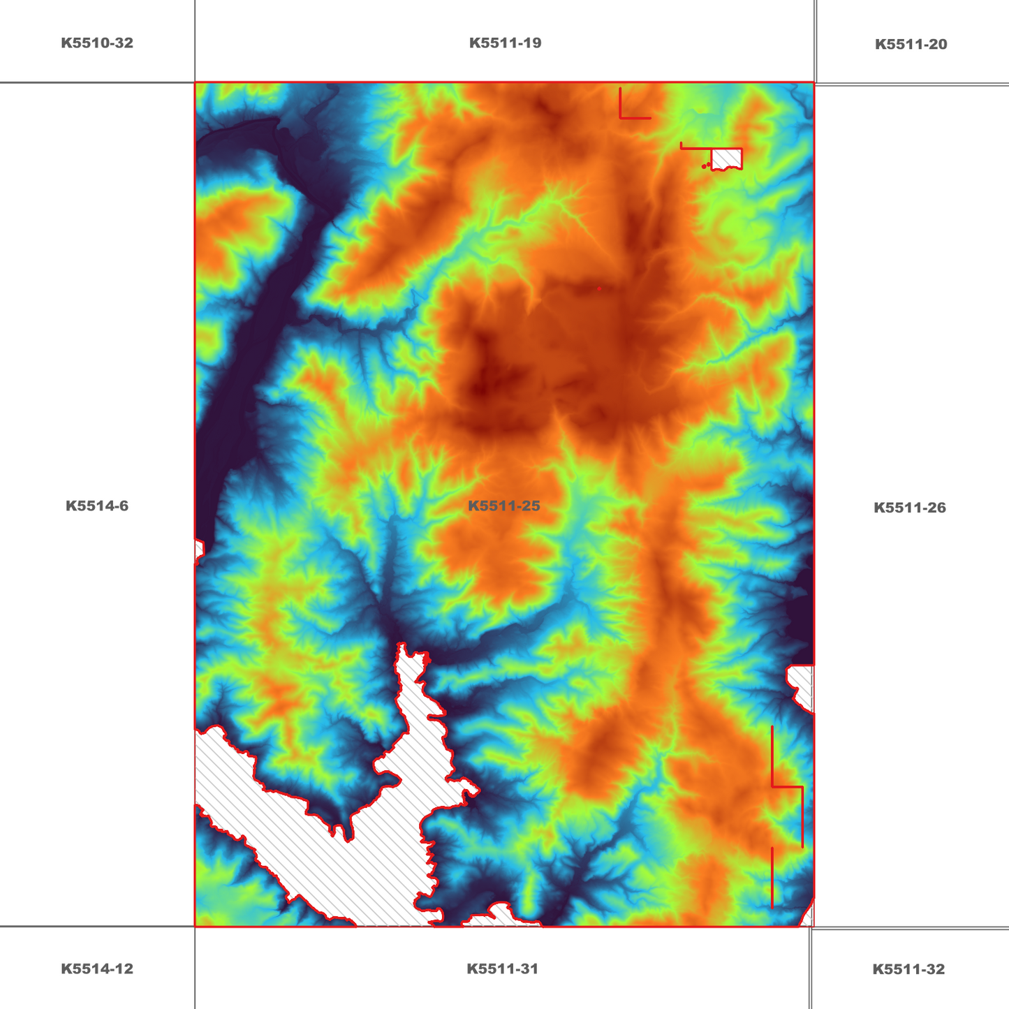 Huonville 1m Digital Elevation Model (K5511-25)